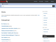 Tablet Screenshot of doria.fi